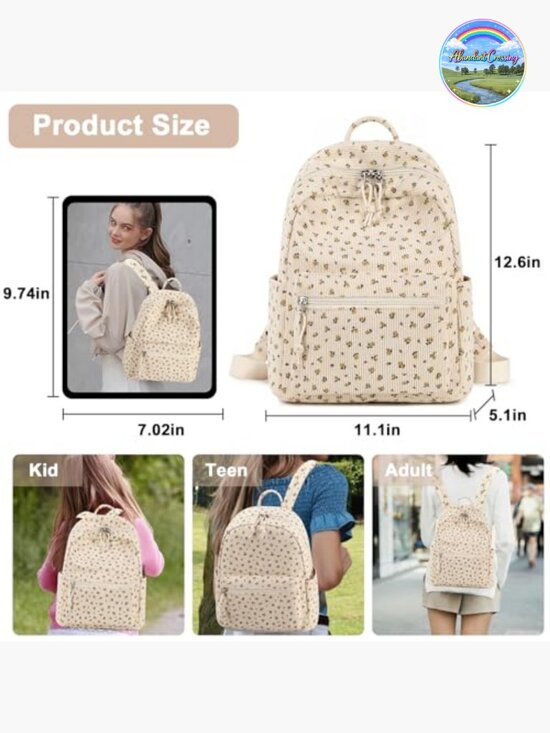Water-Resistant Mini Backpack Purse Shoulder Bag for School Travel main image 4